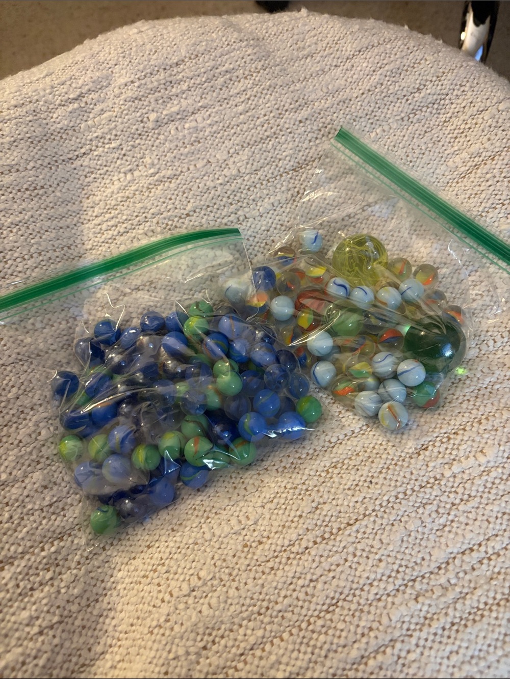 Colorful Glass Marble Mix - Blue & Green Sets
